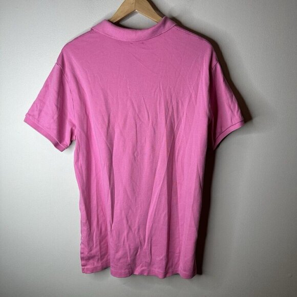 Polo Ralph Lauren Polo Shirt Mens Size Large Pink Short Sleeve Green Logo - Picture 6 of 9